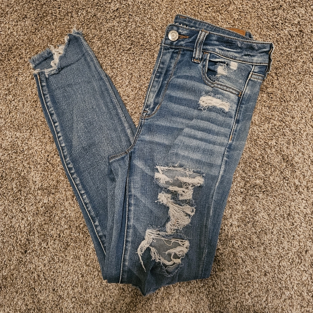 American Eagle Outfitters High Rise Skinny Jeans Size 8